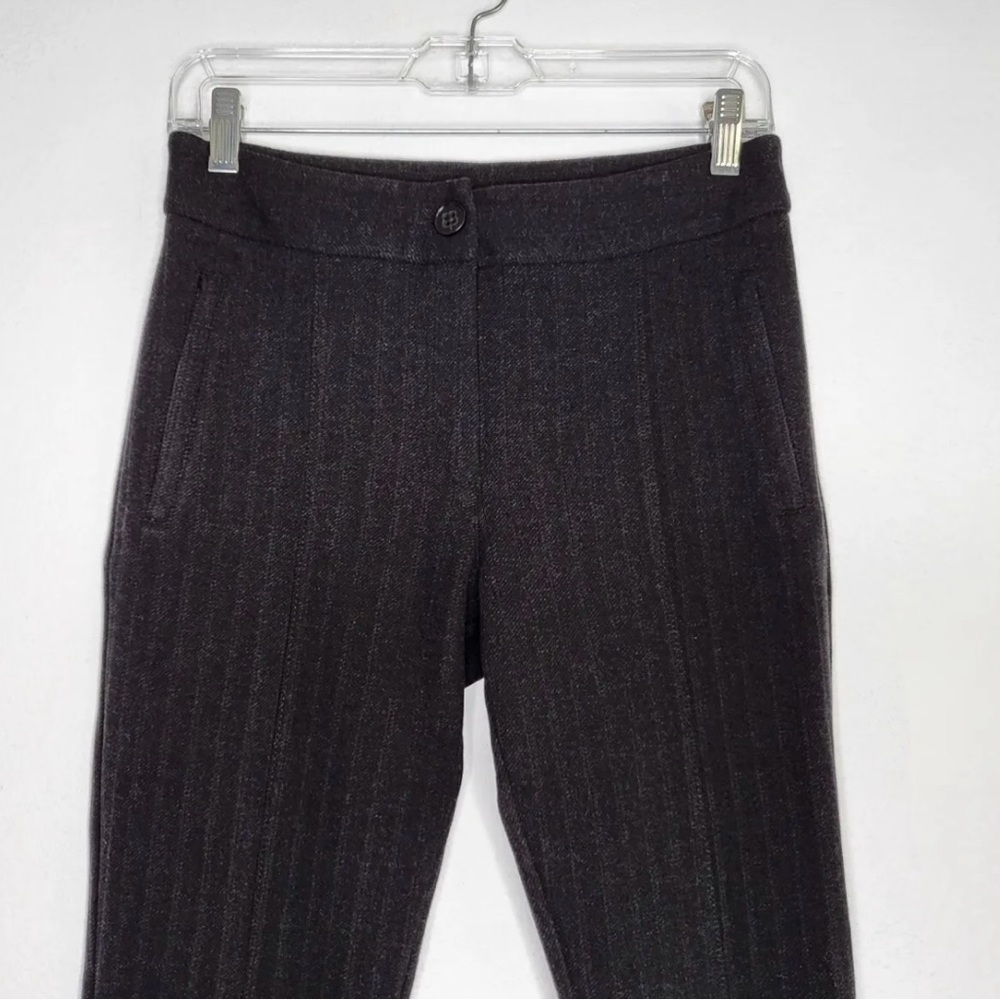 Betabrand charcoal pinstripe pants NWOT